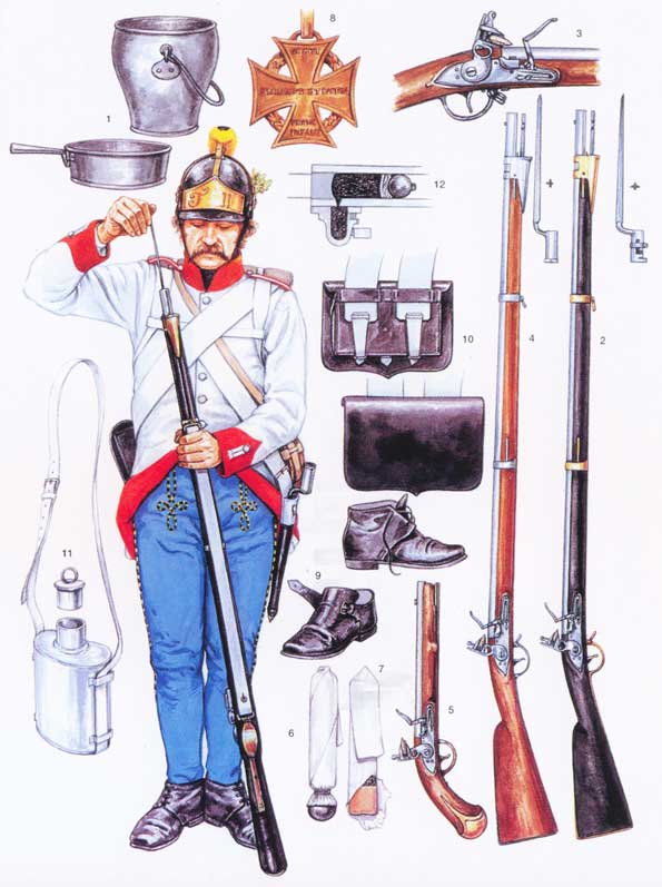 Униформа венгерского пехотинца 1798 года