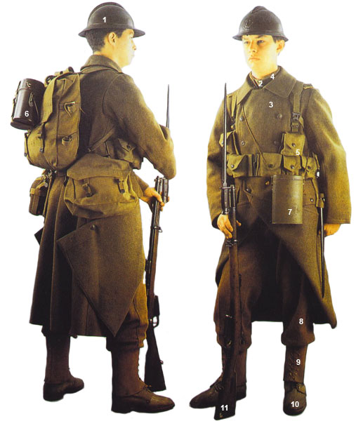 Униформа бельгийской пехоты 1914-1918 годов