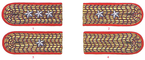 Погоны младших офицеров чилийской армии