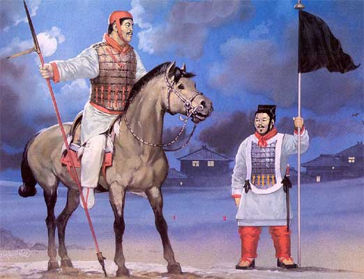 <strong>Кавалерия Цзинь:</strong><br />1 ? кавалерист;<br />2 ? возничий.� border=�0? class=�aligncenter� /></a></td>
</tr>
</table>
</div>
<div align=