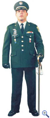 Единая униформа старших офицеров колумбийской армии №3 для холодной погоды