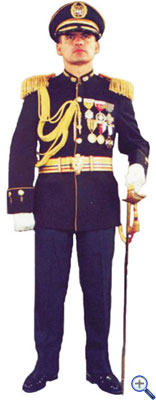 Парадная униформа №1 генералов колумбийской армии для холодной погоды