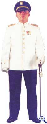 Парадная униформа №2А младших офицеров колумбийской армии для теплой погоды