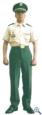 Единая униформа младших офицеров армии Колумбии №3А для жаркой погоды