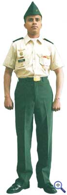 Единая униформа младших офицеров армии Колумбии №3А для жаркой погоды