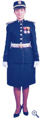 Парадная униформа женщин-военнослужащих колумбийской армии №1 для холодной погоды