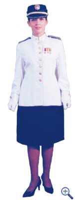 Парадная униформа женщин-военнослужащих колумбийской армии №2 для жаркой погоды