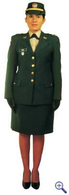 Повседневная униформа женщин-военнослужащих колумбийской армии №3 для холодной погоды