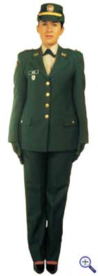 Повседневная униформа женщин-военнослужащих колумбийской армии №3 для холодной погоды