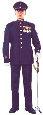 Парадная униформа унтер-офицеров колумбийской армии №1 для холодной погоды