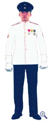 Парадная униформа унтер-офицеров колумбийской армии №1А для теплой погоды