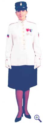 Парадная униформа унтер-офицеров - женщин армии Колумбии №1А для теплой погоды