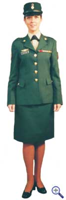 Единая униформа унтер-офицеров - женщин армии Колумбии №3 для холодной погоды