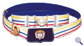 парадный поясной ремень и бандольера младших офицеров армии Колумбии