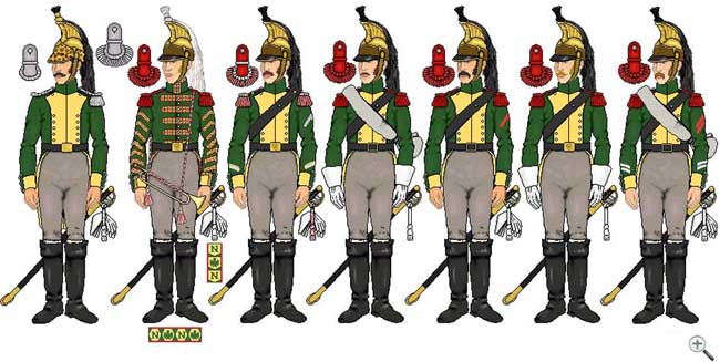 Униформа драгун Наполеона