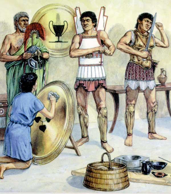 Экипировка греческого гоплита