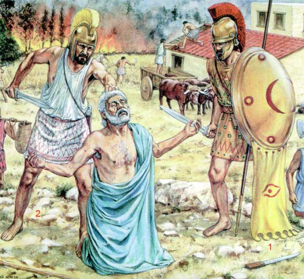 Снаряжение греческого гоплита