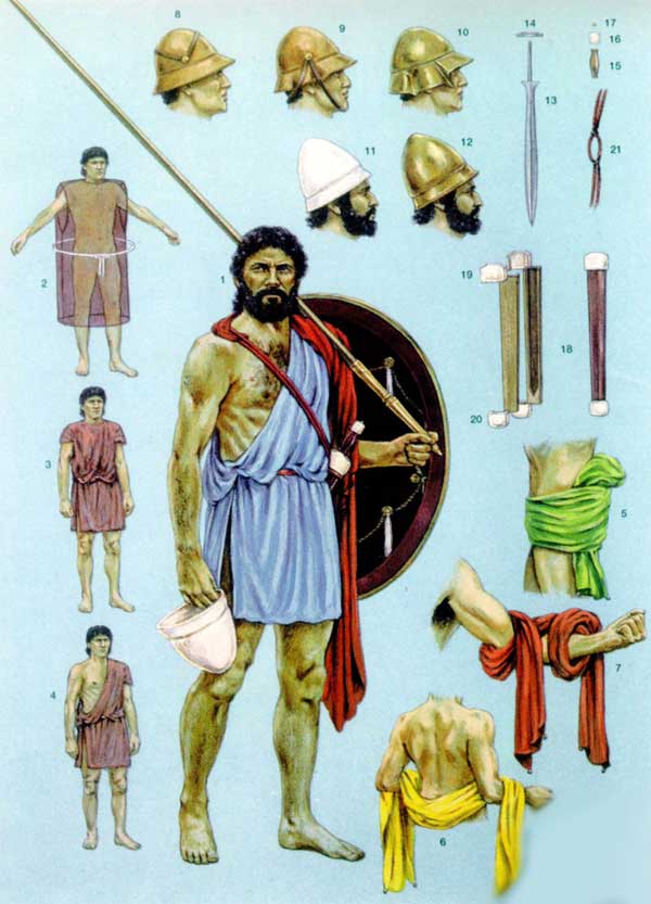 Экипировка греческого гоплита