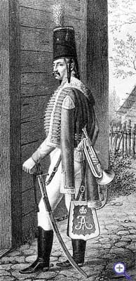 Трубач Сумского гусарского полка 1802-1803 годы.