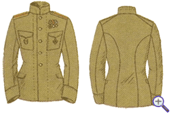 Офицерский китель русской армии образца 1907 года.