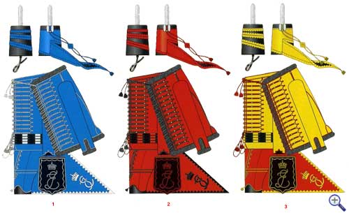 Униформа «старых» гусарских полков российской армии, 1763-1775 годы: (художники В.Передерий и С.Попов)<br />          <strong>1</strong> — Сербский гусарский полк;<br />          <strong>2</strong> — Венгерский полк;<br />          <strong>3</strong> — Грузинский полк.» border=»0″ class=»aligncenter» /></a><br />
<a rel=