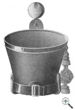 Гусарский кивер, вид сзади.