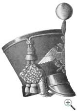 Гусарский кивер, вид справа.