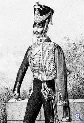 Обер-офицер Принца Оранского гусарского полка, 1820-1825 годы.