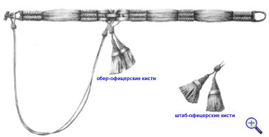 Кушак гусарского офицера образца 17 февраля 1827 года.