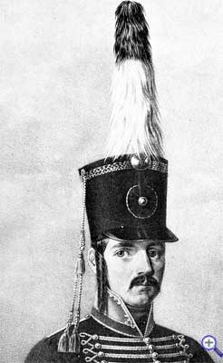 Гусарский кивер образца 1803 года.