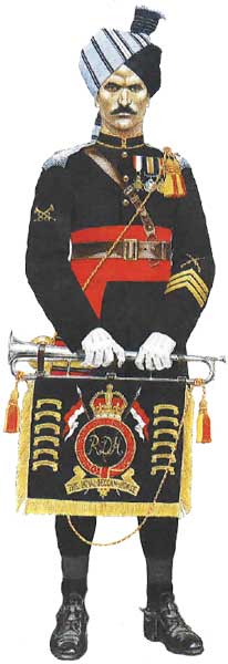 Трубач Королевского Декканского (9-го) конного полка, 1939 год.