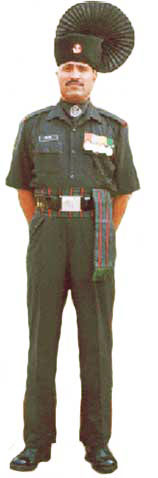 Полковая униформа Раджпутанских стрелков (The Rajputana Rifles).