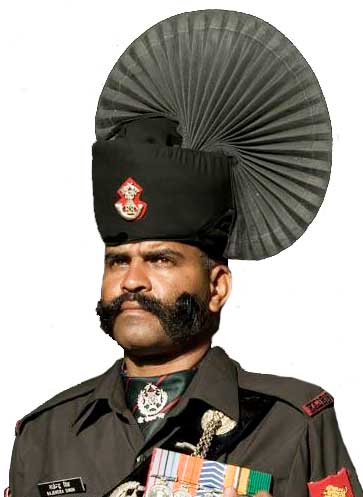 Головной убор Раджпутанских стрелков (The Rajputana Rifles).