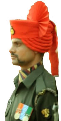 Головной убор Раджпутского полка (The Rajput Regiment).