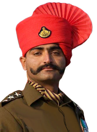 Головной убор Раджпутского полка (The Rajput Regiment).
