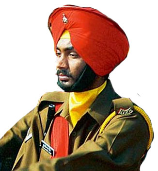Головной убор военнослужащих Сикхского полка (The Sikh Regiment).