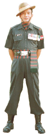 Полковая униформа 1-го полка гуркхских стрелков (1 Gorkha Rifles).