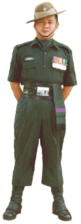 Полковая униформа 3-го полка гуркхских стрелков (3 Gorkha Rifles).