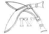 Полковая эмблема 4-го полка гуркхских стрелков (4 Gorkha Rifles).