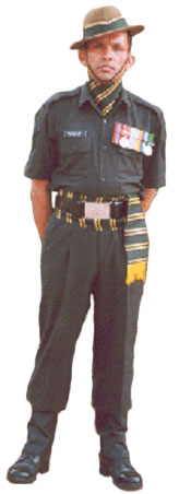 Полковая униформа 9-го полка гуркхских стрелков (9 Gorkha Rifles).