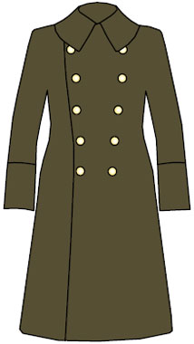 Шинель мексиканской армии - мужской вариант