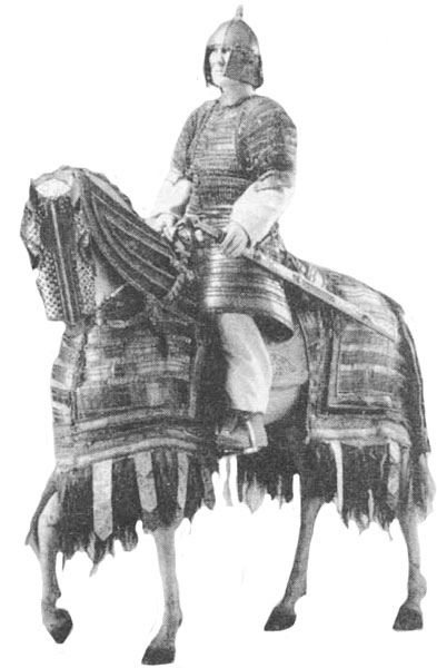 Тяжеловооруженный монгольский воин