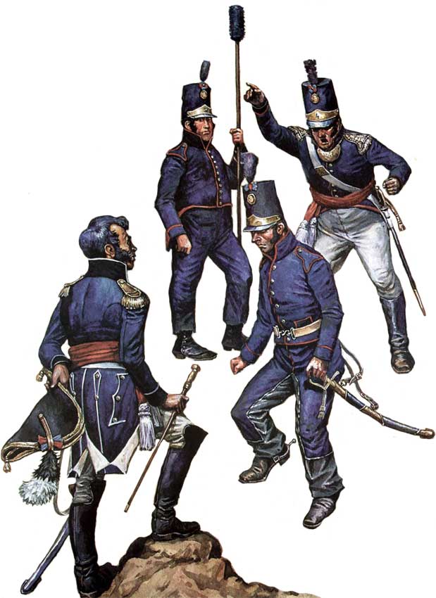 униформа португальской артиллериии  1806-1814 годов