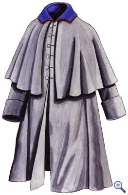 Офицерская шинель Бранденбургского гусарского полка, 1808 год - Offiziersmantel Brandenburg Hussars, 1808.