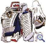 Униформа офицера 1-го Бранденбургского гусарского полка, 1808-1814 годов