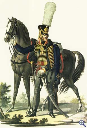 Гусар Образцового гусарского эскадрона, 1812-1814 годы - Beispielhafte Hussar Hussars Squadron, 1812-1814 Jahre
