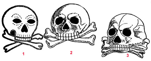 эмблема прусских гусар - Мертвая голова - Emblem der preußischen Husaren - Totenkopf