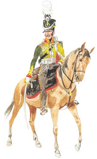 Парадная униформа офицера прусского 2-го Силезского гусарского полка, 1812 год - Ceremonial uniforms of the Prussian officer of the 2nd Silesian Hussars, 1812