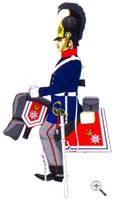 солдатский фельдмашиг прусского Garde du Corps, 1815 год