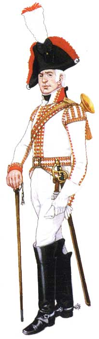 Униформа трубача кирасирского полка фон Квицова (№6), 1806 год - Uniformen Trompeter preußischen Kürassier-Regiment Hintergrund Kvitsova